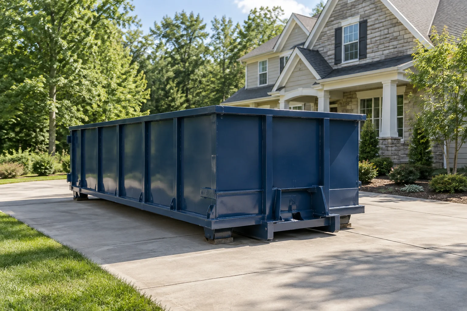 Roll-off dumpster illustration